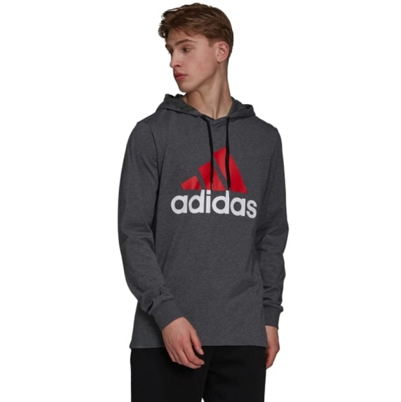 ADIDAS Men's Essentials Logo Hoodie - Picture 1 of 5